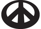 Peace Sign Vinyl Sticker