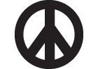 Peace Symbol Vinyl Sticker