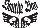 Douche Bag Skull Wings Vinyl Sticker