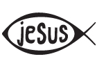 Jesus Fish sticker